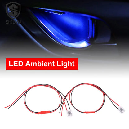 Car LED Ambient Light | Transparent Circular Interior Decorative Lamp