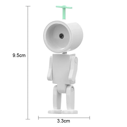 Creative Astronaut Magnetic Night Light | LED Mini Square Robot Book Lamp