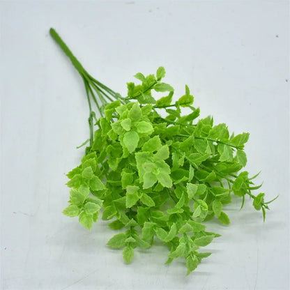 Planta artificial pequeña, helecho de Boston, hierba verde, decoración del hogar, hojas falsas, follaje, decoración de jardín, fiesta, bodas