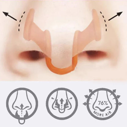 Stop Snoring Nose Clip Set | Anti-Snoring Silicone Nasal Dilator for Better Sleep
