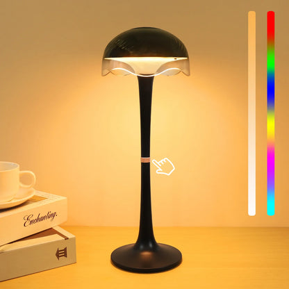 RGB Touch Desk Lamp Rechargeable Eye Care Bedside Night Light for Bedroom