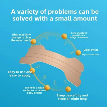Anti-Snoring Nasal Strips for Adults | Hypoallergenic Sleep Aid for Better Breathing