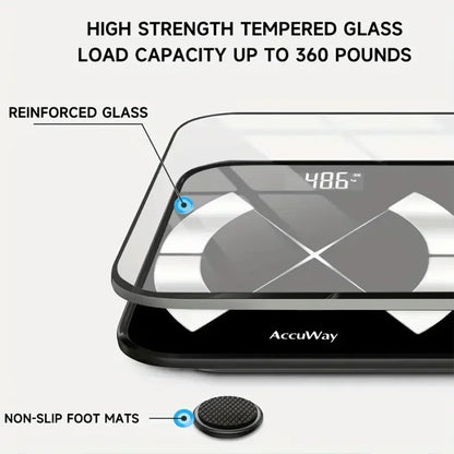 Smart Digital Scale – USB Rechargeable with LED Display and Bluetooth Connectivity