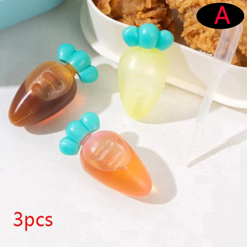 Mini Sauce Bottle Set | Portable Ketchup and Dressing Containers for Bento