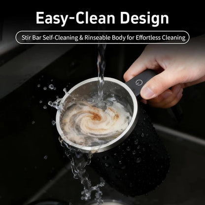 380ml Self Stirring Coffee Mug | IP67 Waterproof Automatic Magnetic Mixing Cup with LCD Display