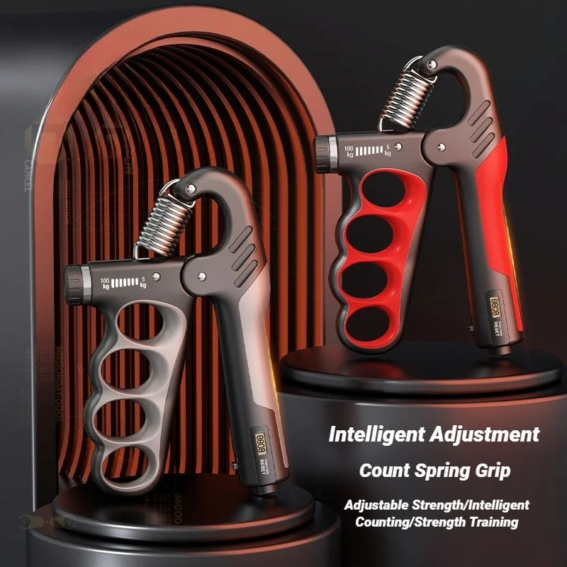 Adjustable Grip Strengthener with Digital Counter Hand Rehab Trainer