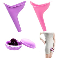 Women's Portable Urinal Funnel for Travel and Camping | Hands-Free Standing Urination Device
