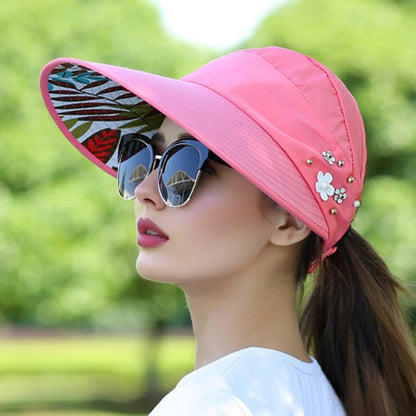 Sun Protection Hat for Women | Foldable UV Guard Visor