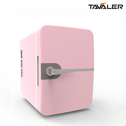 TAVALER 6L Mini Fridge Car Refrigerator USB Cooling Heating for Skincare Drinks