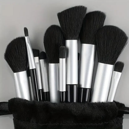 13-Piece Makeup Brush Set | Complete Eye Shadow, Concealer & Powder Brush Kit