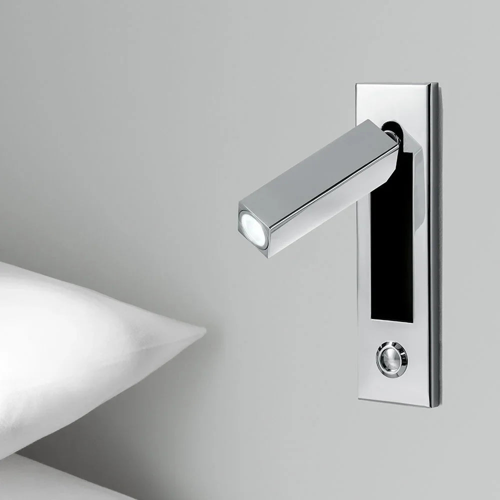 Applique Murale LED, Lampe de Lecture de Nuit, Luminaire de Tête de Lit pour Hôtel, Lampe de Chevet Artistique, Interrupteur à Poussoir, Puce Cree, 220V