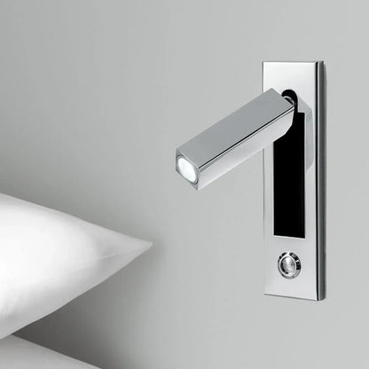 Applique Murale LED, Lampe de Lecture de Nuit, Luminaire de Tête de Lit pour Hôtel, Lampe de Chevet Artistique, Interrupteur à Poussoir, Puce Cree, 220V