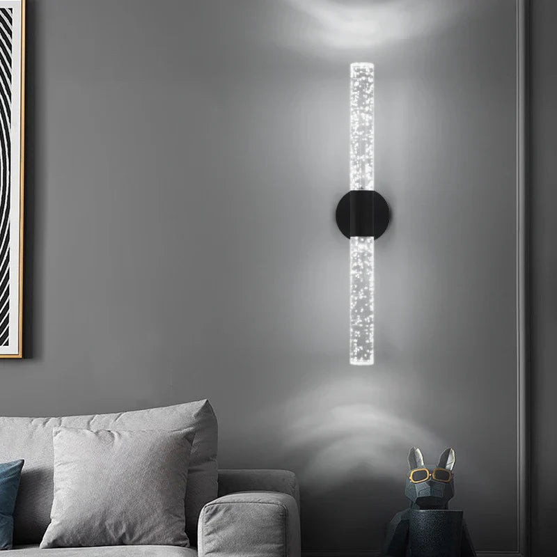 Lampe Murale LED Nordique en Cristal pour Chambre à Coucher, Chevet, Salon AC85-265V