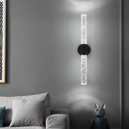 Nordic Crystal Rod LED Wall Lamp Bedroom Bedside Living Room AC85-265V Light