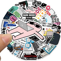 50 Pieces Funny Programming Meme Stickers | Geek Gift for Coders