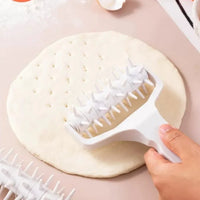 Pizza Dough Docker Roller | Plastic Pastry Perforator Wheel for Baking