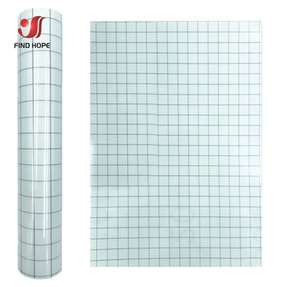 Clear Vinyl Transfer Paper Tape with Alignment Grid | Application Tape for Vinyl Decals