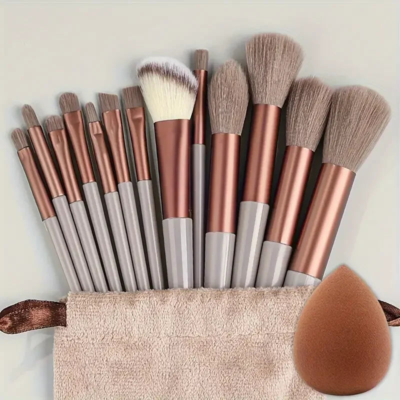 Professional 13-Piece Makeup Brush Set | Complete Cosmetic Tool Kit