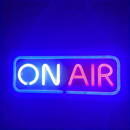Enseigne néon ON AIR, veilleuse LED néon, alimentée par USB pour chambres, bars, magasins, clubs, garages, maisons, décorations murales d'anniversaire