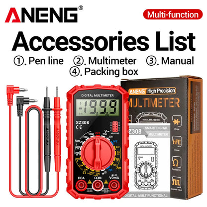 ANENG SZ308 Digital Multimeter | AC/DC Voltage Resistance Capacitance Tester