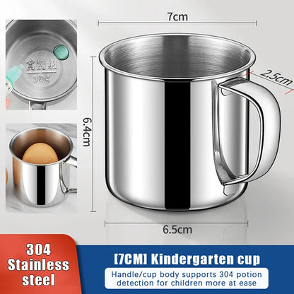 Stainless Steel Coffee Mug with Handle | Portable Travel Camping Cup
