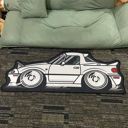 Alfombra de coche con forma japonesa de moda VIKAMA, alfombra para dormitorio, sala de estar, cojín decorativo junto a la cama para habitación de niños