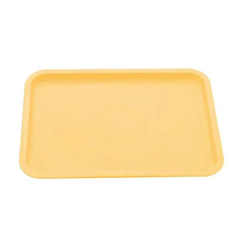 Rectangular Plastic Pallet Tray | Nordic Multi-Color Serving Tray for Food, Bread, Fruit, and Dessert