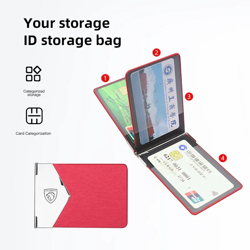 Car Driver License Storage Bag | Protective Sleeve for Peugeot 206 307 308 207 3008 208 407 508 2008 5008