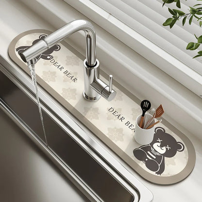 Diatom Mud Sink & Faucet Mat