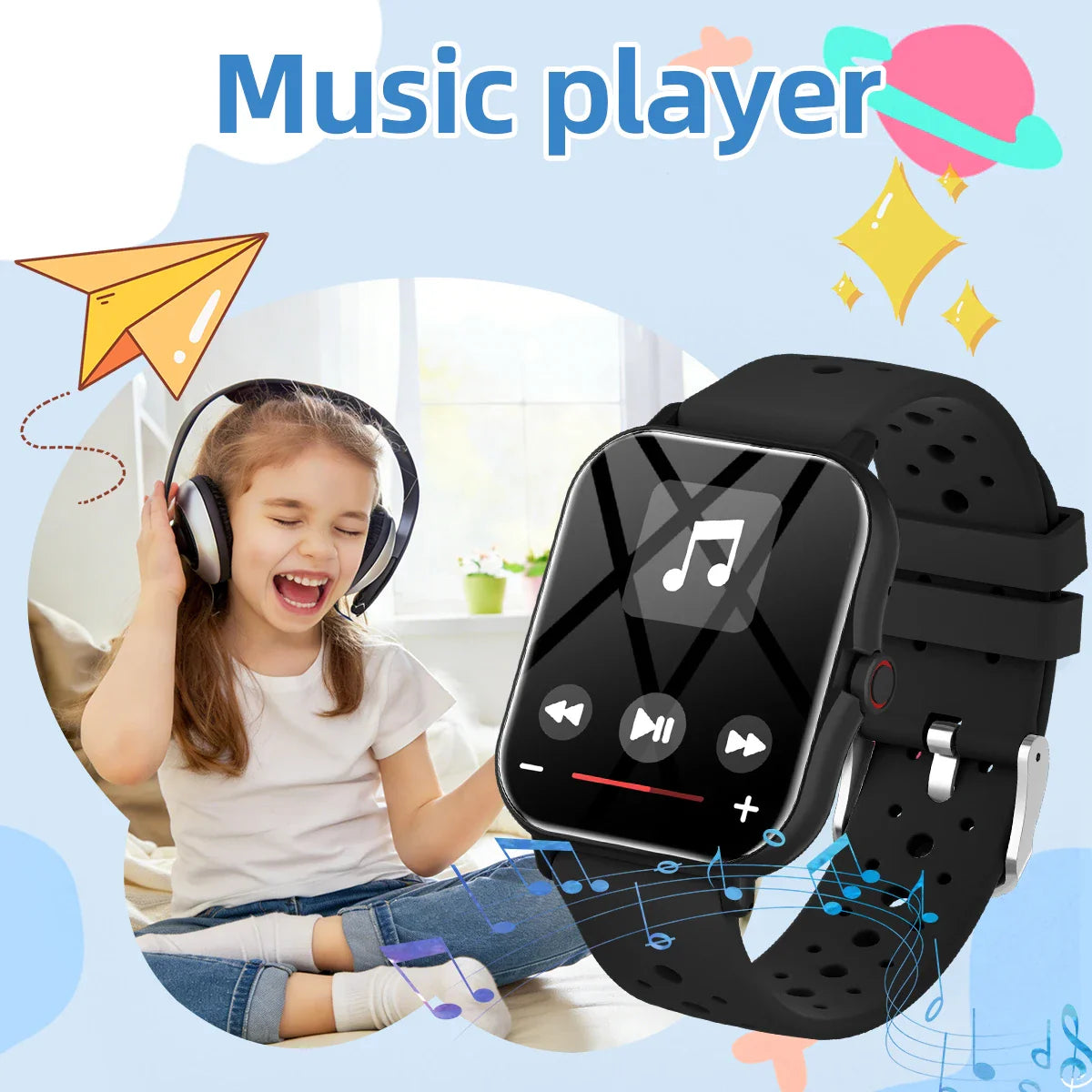 2026 Smartwatch with 1.83-Inch Screen | Bluetooth Call Fitness Tracker for Kids and Adults