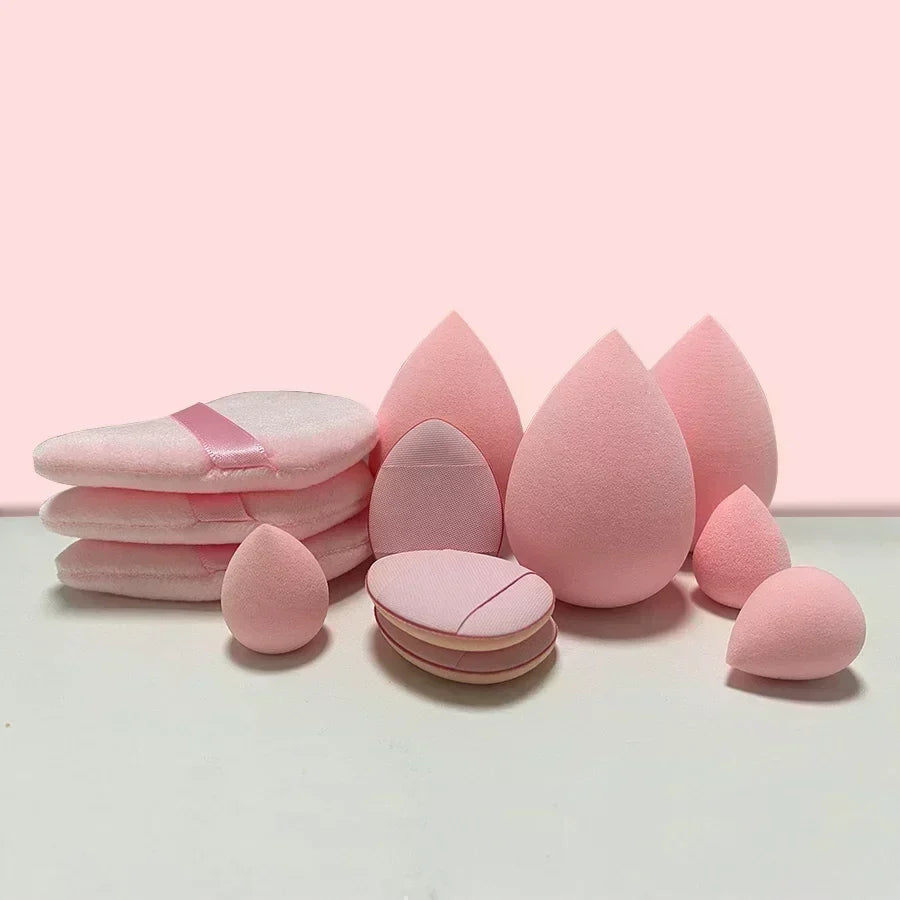 12/14Pcs Makeup Sponge Set | Cosmetic Blender Beauty Eggs and Foundation Puffs