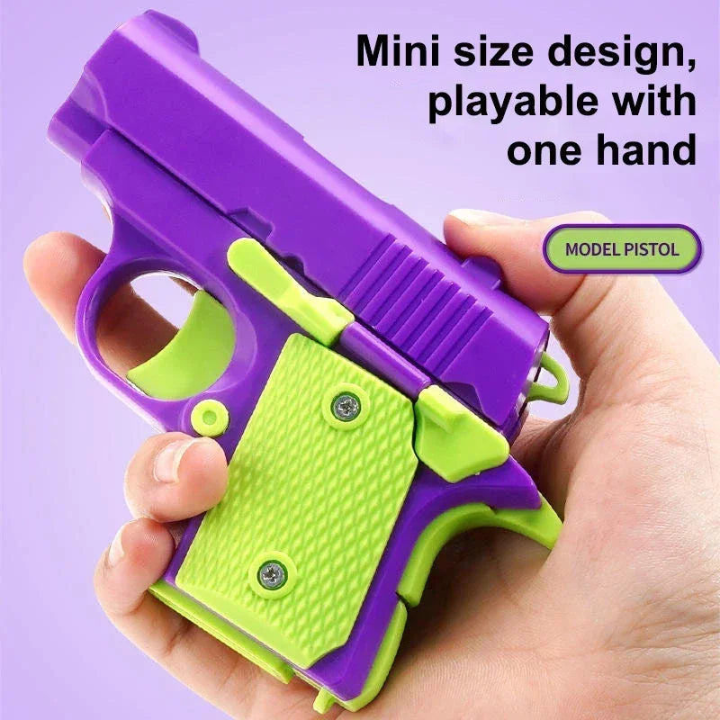3D Mini 1911 Gravity Fidget Toy | Stress Relief Adult Decompression Gift