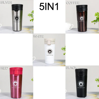 Mug isotherme 0,5L double paroi en acier inoxydable 304 Tasse à café Bouteille d'eau thermos sous vide Thé Café Anti-fuite Mug isotherme