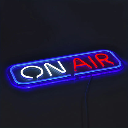 Enseigne néon ON AIR, veilleuse LED néon, alimentée par USB pour chambres, bars, magasins, clubs, garages, maisons, décorations murales d'anniversaire