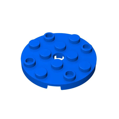 Gobricks GDS-841 Round Plate 4x4 with Hole | Compatible Building Block for DIY Creations