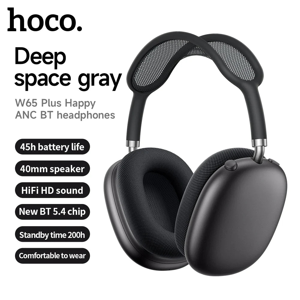 W65 Plus ANC Headphones with Magnetic Earmuffs