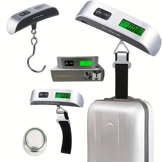 Portable Hanging Luggage Scale | Digital Travel Scale 110lb/50kg