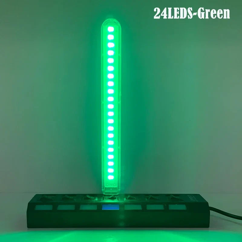DC5V 24LED USB Night Light | 7 Color Atmosphere Lamp for Live Streaming