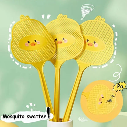1pc Cute Cartoon Fly Swatter with Extended Handle | Durable Mosquito Killer