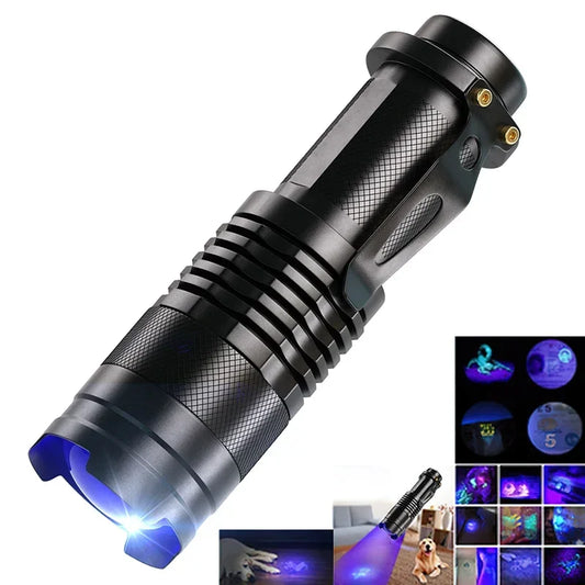 UV LED Flashlight 395nm | Portable Blacklight Detector for Pet Urine, Scorpions & More