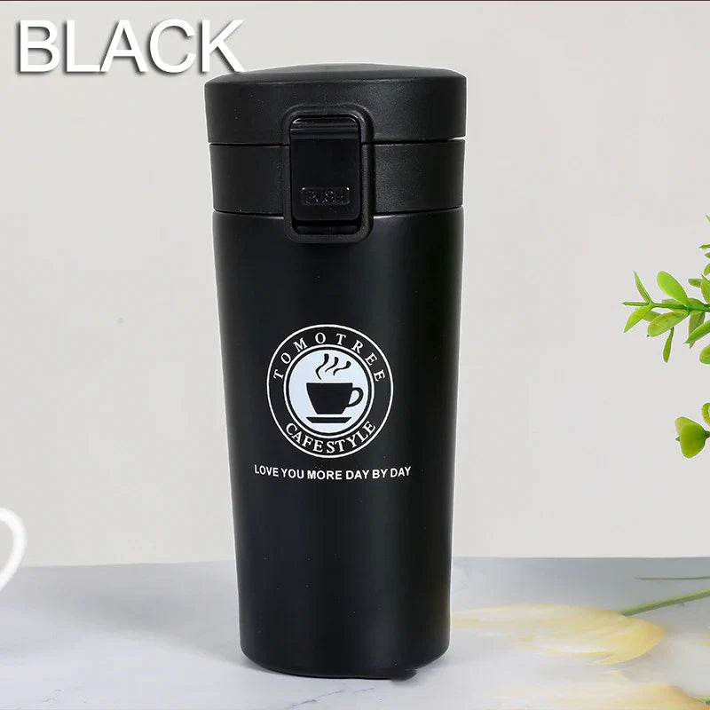 Mug isotherme 0,5L double paroi en acier inoxydable 304 Tasse à café Bouteille d'eau thermos sous vide Thé Café Anti-fuite Mug isotherme