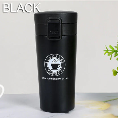 Mug isotherme 0,5L double paroi en acier inoxydable 304 Tasse à café Bouteille d'eau thermos sous vide Thé Café Anti-fuite Mug isotherme