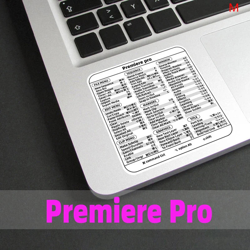 Windows PC Keyboard Shortcut Sticker | Quick Reference Decal for Laptop Desktop