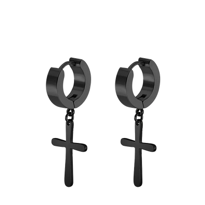 Punk Stainless Steel Stud Earrings Set | Unisex Hip Hop Piercing Jewelry