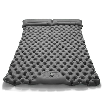 Outdoor Double Inflatable Mattress Extra Wide Camping Sleeping Pad Ultralight Bed