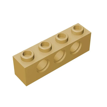 Gobricks GDS-625 Technical Brick 1x4 3-Hole | Compatible with Lego 3701