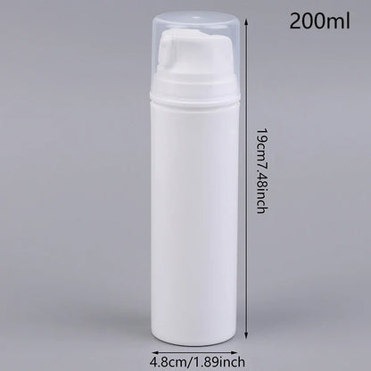Airless Cosmetic Travel Size Vacuum Pump Bottles | Refillable Emulsion Dispenser Set
