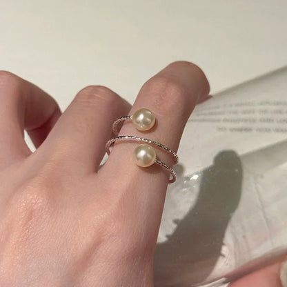 VENTFILLE 925 Sterling Silver Flower Lace Ring | Korean Fashion Adjustable CZ Ring