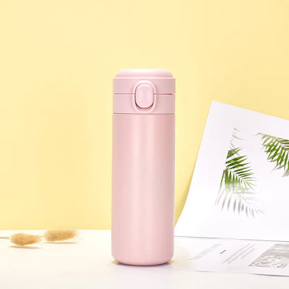 420ml Stainless Steel Vacuum Water Bottle | Leak Proof Thermos with Bounce Cap