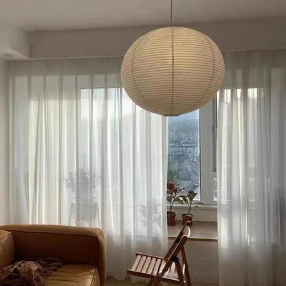 Japanese Noguchi Paper Lantern Pendant Light Sphere Ceiling Lamp for Home Décor